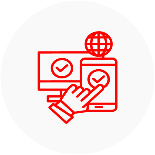 Hand interacting with devices